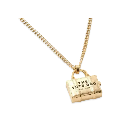 Marc Jacobs The Tote Bag Necklace "Light Antique Gold"