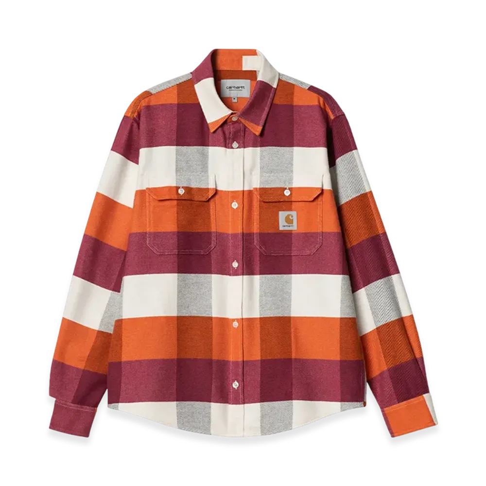 Carhartt WIP Lyman Check Shirt "Kumquat"