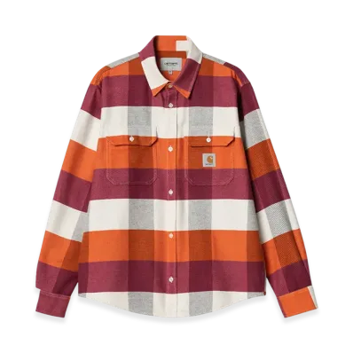 Carhartt WIP Lyman Check Shirt "Kumquat"