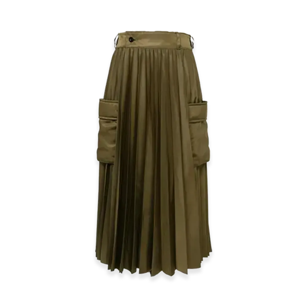 sacai Nylon Twill Skirt "Olive"
