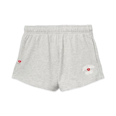 A BATHING APE Women's Apee Kids Embroidery Sweat Shorts "Gray"