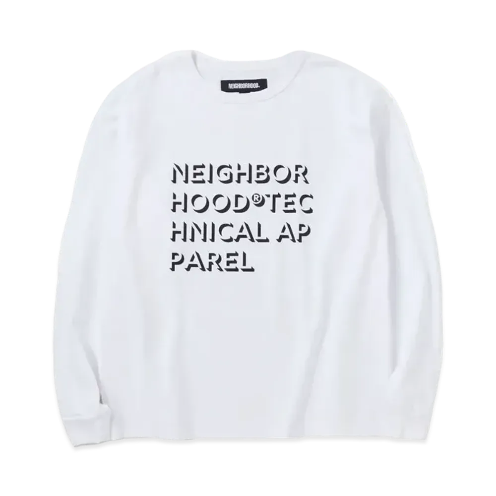 NEIGHBORHOOD Classic Crewneck LS . CO "White"