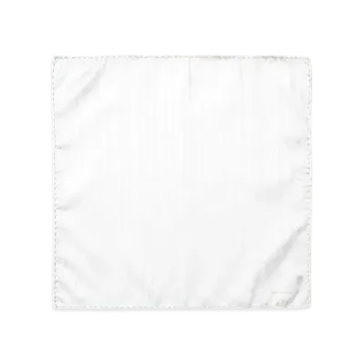 Paul Smith Shadow Stripe Pocket Square "White"