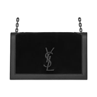 Saint Laurent Book Bag Canvas Shoulder Bag "Black"