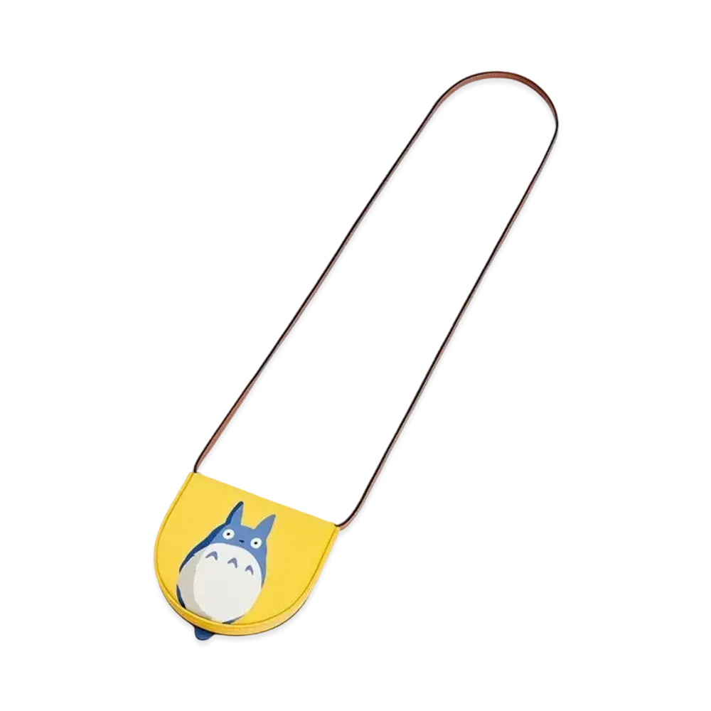 LOEWE x My Neighbor Totoro Heel Pouch Small In Soft Calfskin "Yellow"