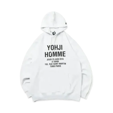 NEW ERA x Yohji Yamamoto SS23 Sweat Pullover Hoodie "White"