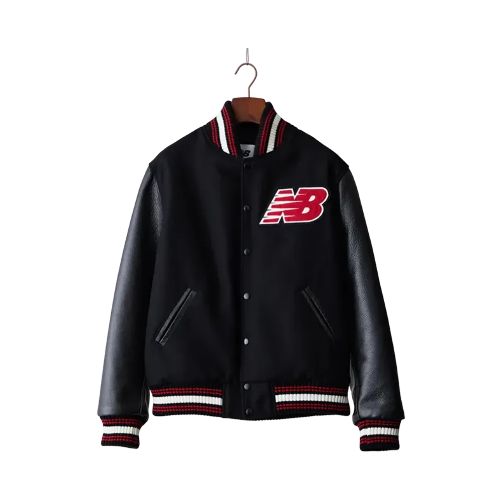 New Balance Made in U.S.A. Premium Varsity Jacket "Black"