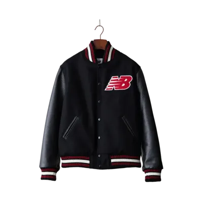 New Balance Made in U.S.A. Premium Varsity Jacket "Black"