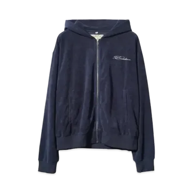 Basketcase CHANDELIER, velour zip up "NAVY"