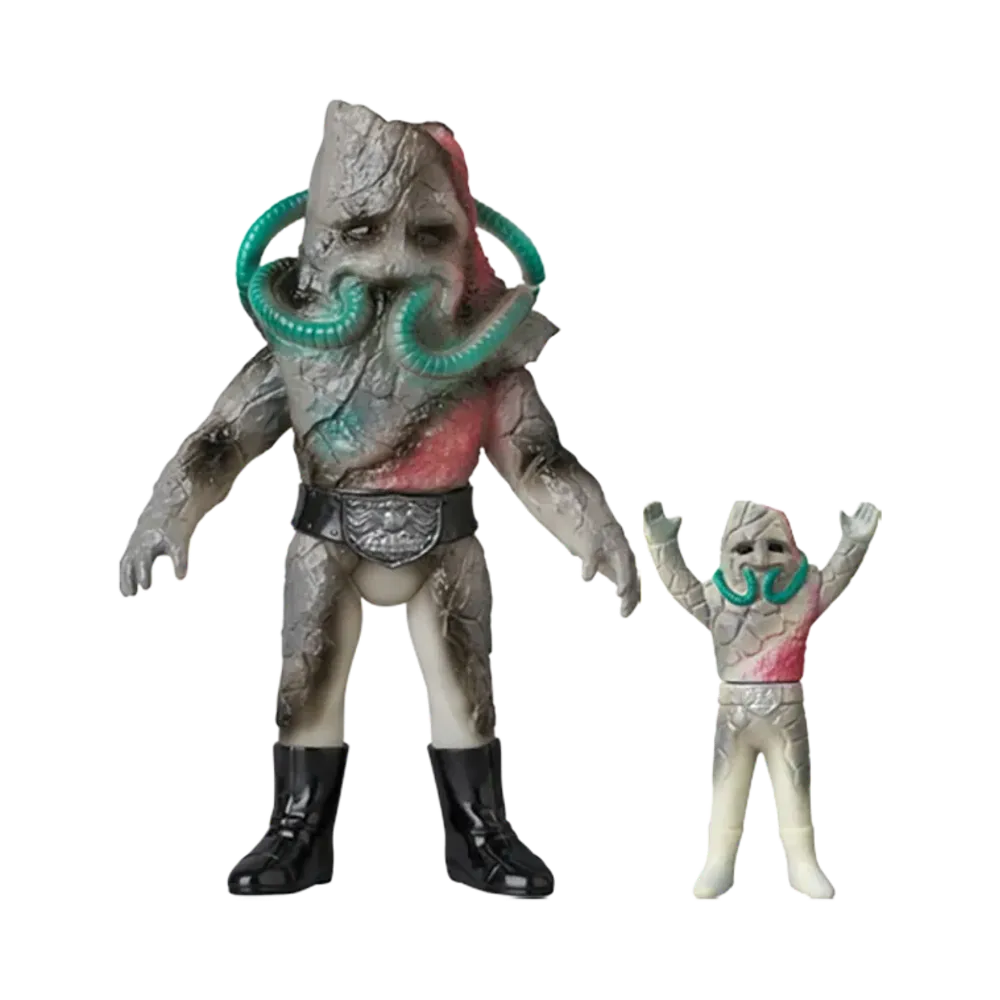 MEDICOM TOY "Toei Retro Sofvi Collection" -Masked Rider- Ghostar (New Glow-In-The-Dark Color) + Mini Soft Vinyl Figure