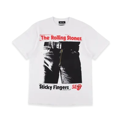WIND AND SEA x The Rolling Stones Sticky Fingers Tee "White"