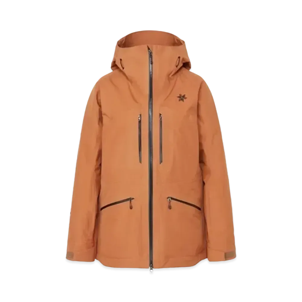 Goldwin Women's Gore-Tex Three Layer Work Pocket Jacket (Ski / Ladies) "Pecan Brown"