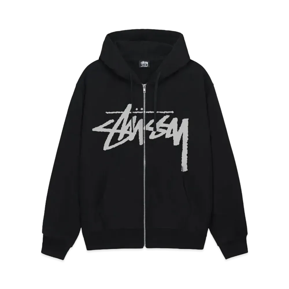 Stussy Stock Zip Hoodie "Black"