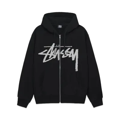 Stussy Stock Zip Hoodie "Black"