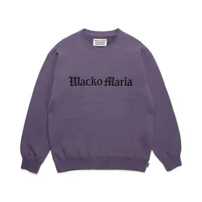 WACKO MARIA Middle Weight Sweat Shirt "Purple"