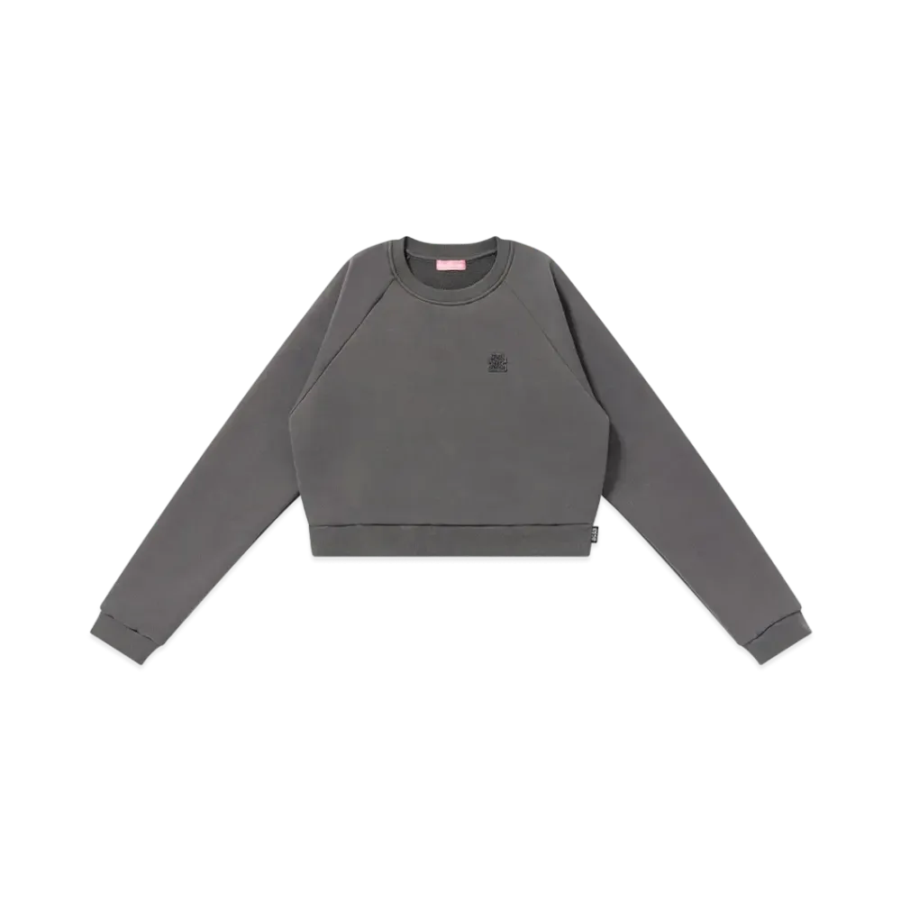 BlackEyePatch Og Label Patched Raglan Crew Sweat "Charcoal"