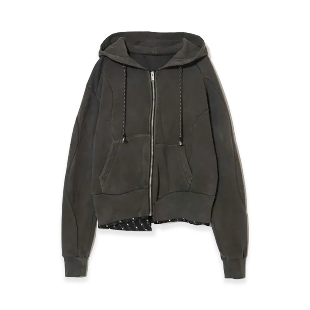 UNDERCOVER Cotton French Terry Zip-up Hoodie "Black"