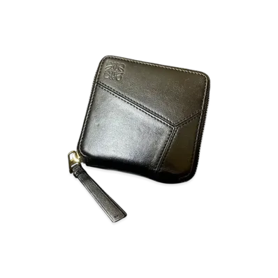 LOEWE Puzzle Round Zip Wallet "Black"