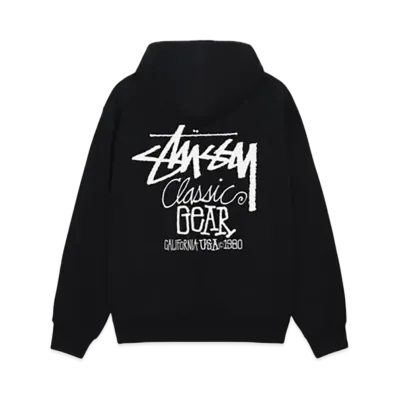 Stussy Classic Gear Hoodie "Black"