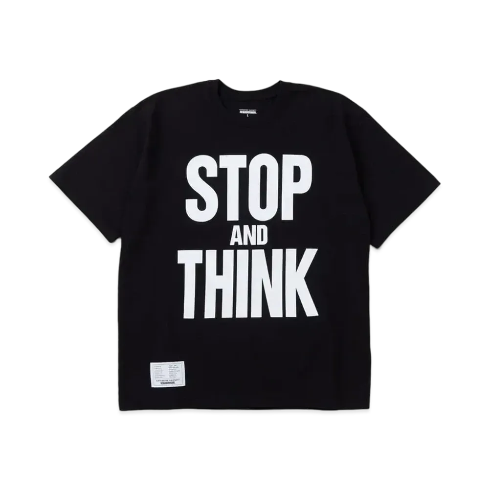 NEIGHBORHOOD x KATHARINE HAMNETT . Tee SS-4 "Black"