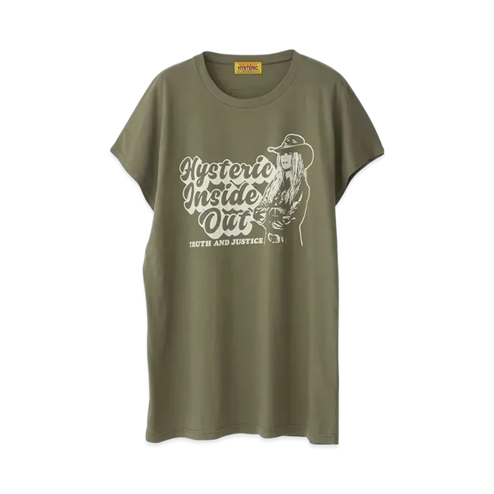 HYSTERIC GLAMOUR Inside Out T-Shirt "Khaki"