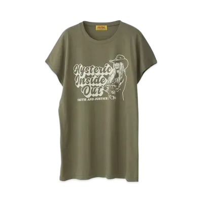 HYSTERIC GLAMOUR Inside Out T-Shirt "Khaki"