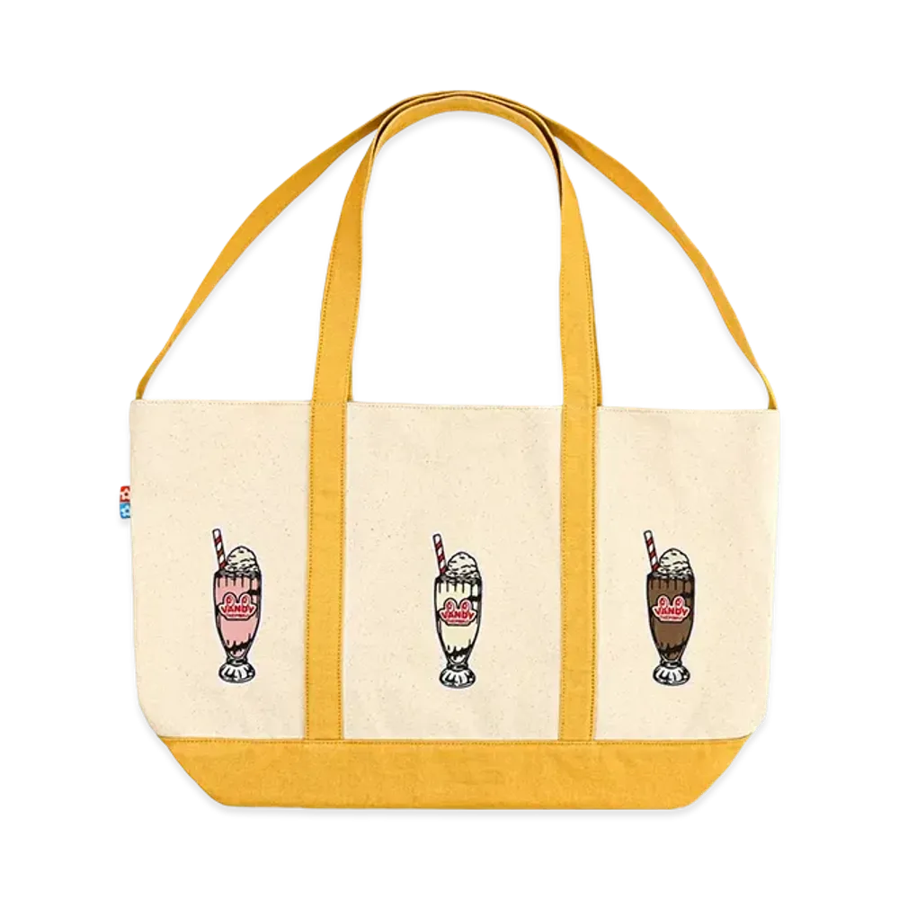 atmos x VANDY THE PINK Tote Bag "Cream"