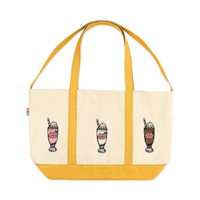atmos x VANDY THE PINK Tote Bag "Cream"