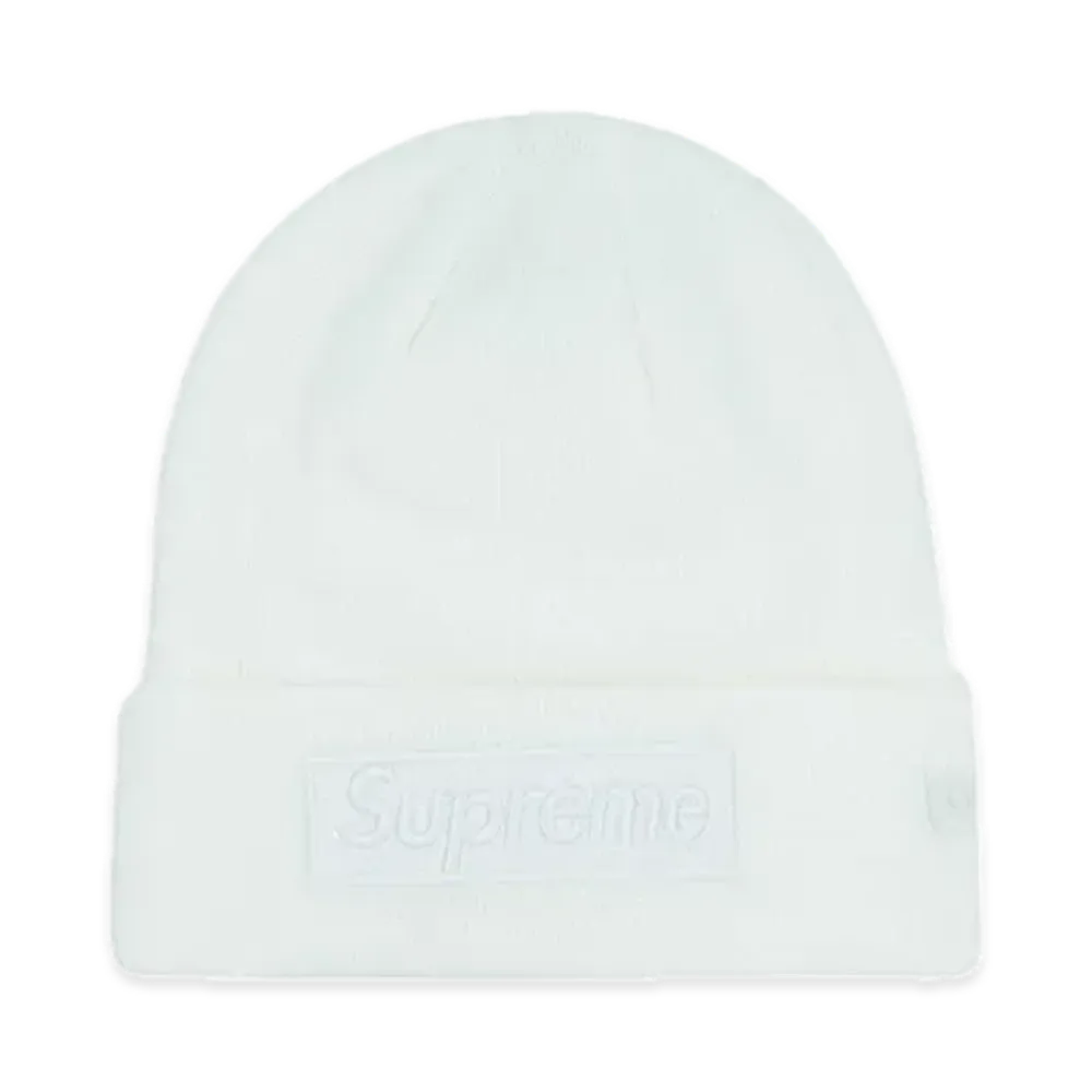 Supreme New Era Box Logo Beanie "White" (23FW)