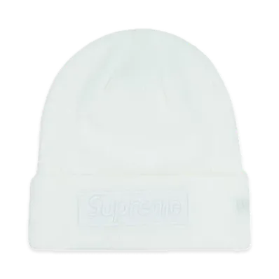 Supreme New Era Box Logo Beanie "White" (23FW)