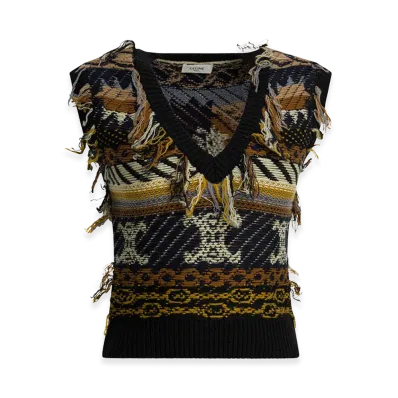CELINE Women's Knitwear "Brown"