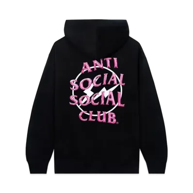 ANTI SOCIAL SOCIAL CLUB x FRAGMENT Precious Petals Black Hoodie "Pink"