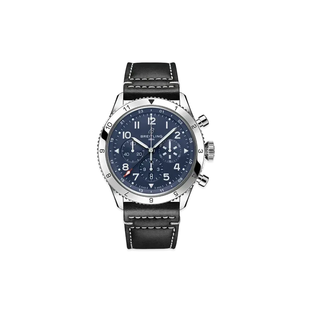 BREITLING SUPER AVI B04 CHRONOGRAPH GMT 46 TRIBUTE TO VOUGHT F4U CORSAIR "Blue"