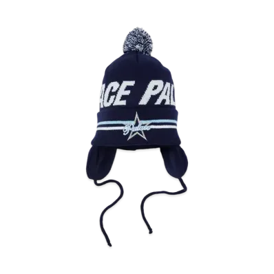 PALACE CITY EARFLAP BEANIE "Navy"