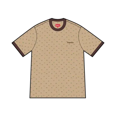 Supreme Hearts Intarsia Ringer Tee "Tan"