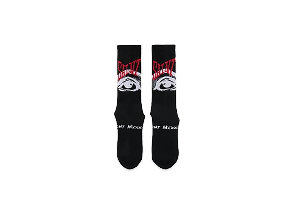 SAINT Mxxxxxx Socks/Eye "Black"