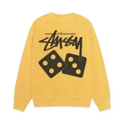 Stussy Dice Crew Pigment Dyed "Yellow"