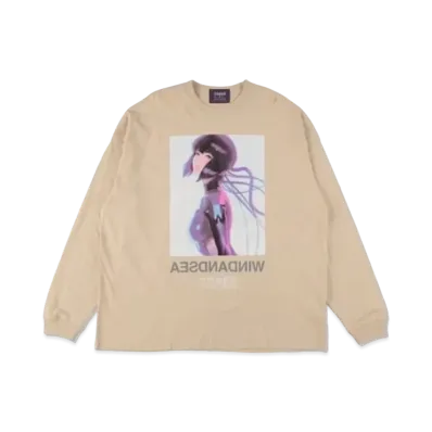 WIND AND SEA x Ghost In The Shell Sac_2045 Reflection L/S T Shirt "Beige"