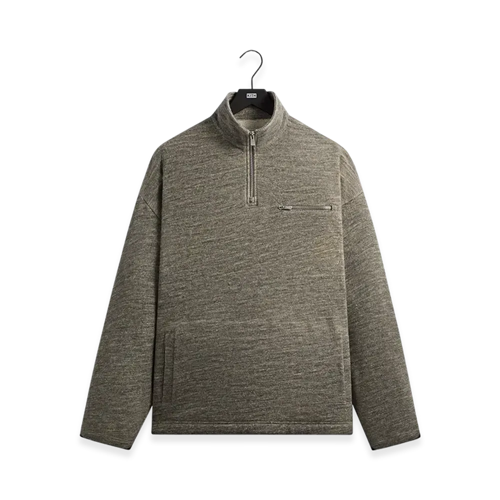 Kith &Kin Gene Quarter Zip Pullover "Medium Heather Grey"
