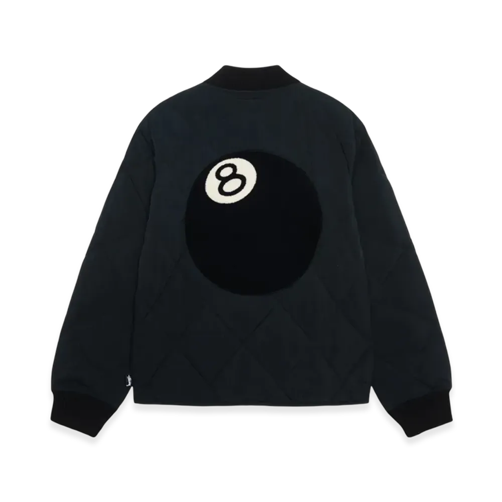 Stussy 8 Ball Quilted Liner Jacket "Black"