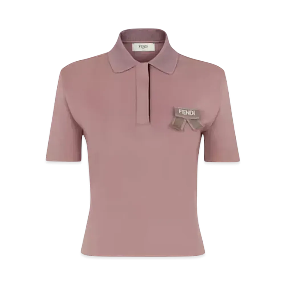 FENDI Women's Polo Shirt Jersey Jumper "Pink"