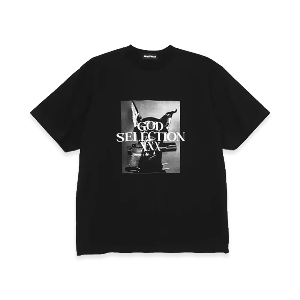 GOD SELECTION XXX Doberman & Gun Logo Photo Tee GX-S26-ST-16 "Black"