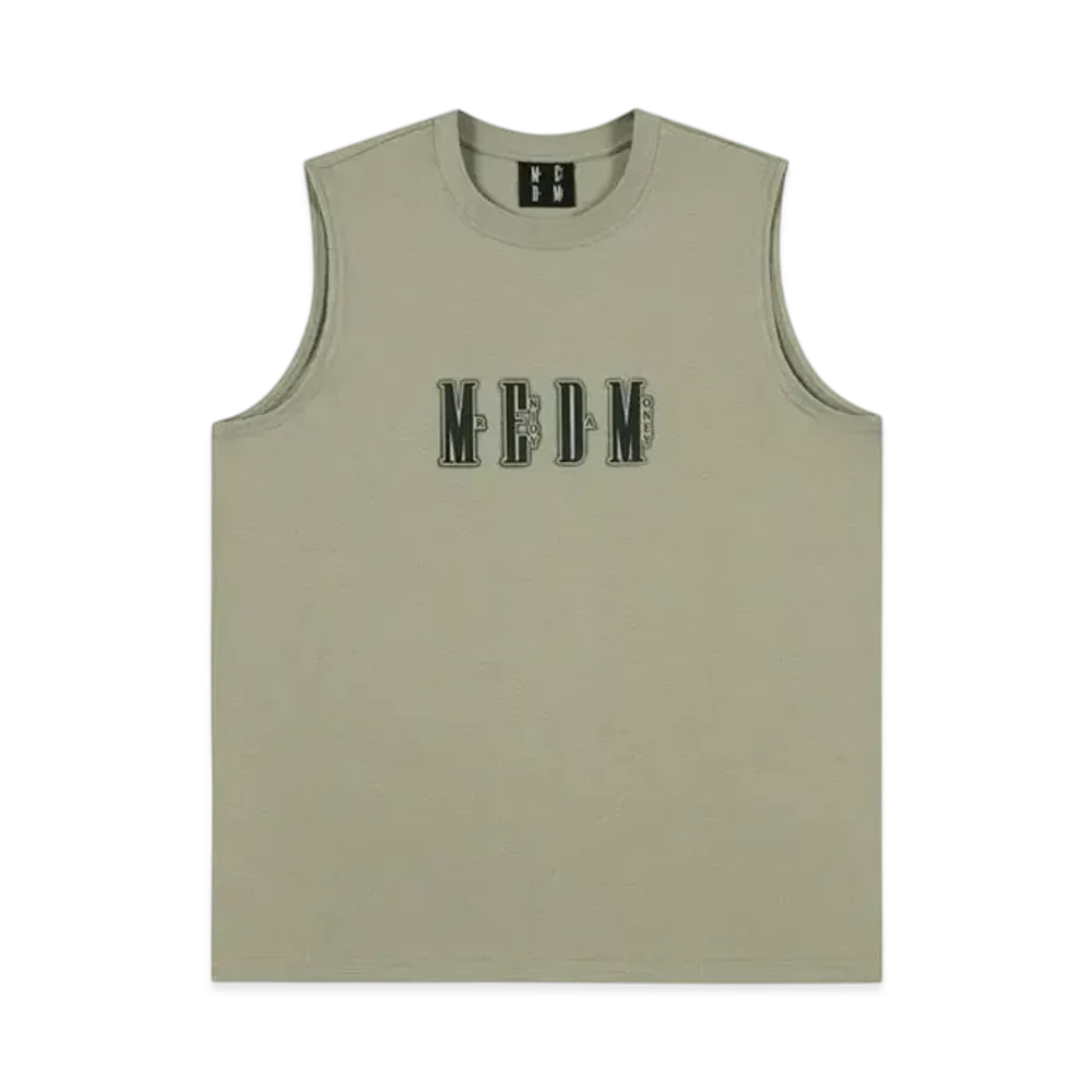 MR. ENJOY DA MONEY Thick Plate Printed Vest "Grey"