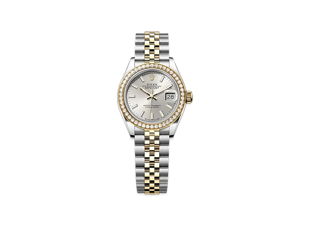 ROLEX Lady-Datejust 28mm Oystersteel & Yellow Gold Diamond 279383RBR "Silver"