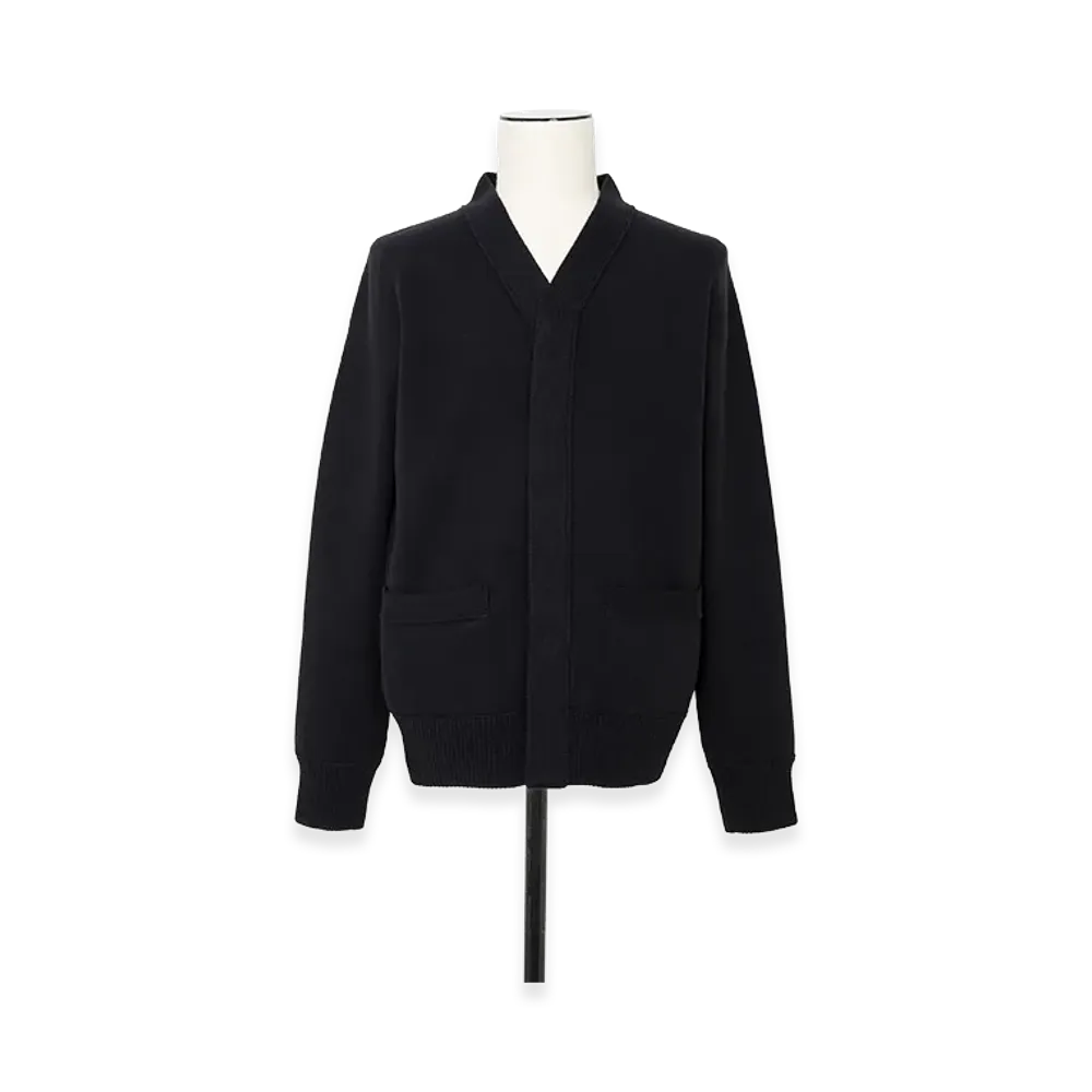sacai Cotton Cashmere Knit Cardigan "Black"