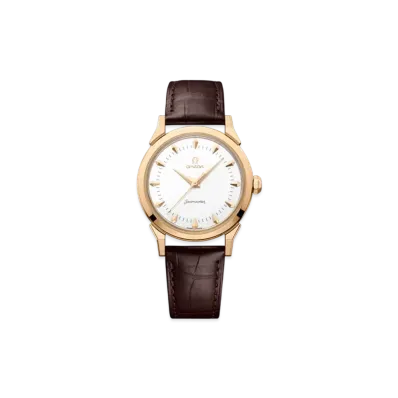 OMEGA Seamaster Milano Cortina 2026 37MM Alligator Leather Strap "Moonshine Gold/White/Brown" 522.53.37.20.04.001