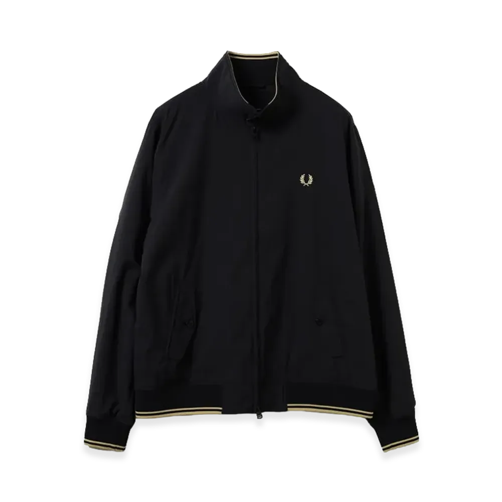 BEAMS x FRED PERRY Exclusive Harrington Jacket 26SS "Black"