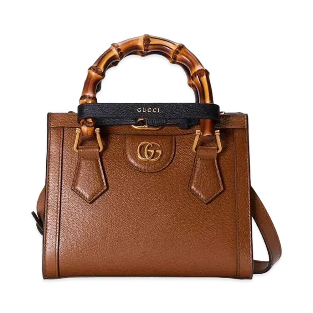 GUCCI Gucci Diana Mini Tote Bag "Brown Leather"