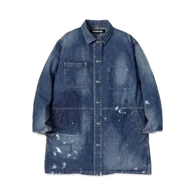 NEIGHBORHOOD Savage Denim Dealer Coat . CO "Indigo"