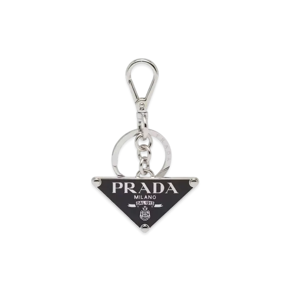 PRADA Metal Keychain "Gray"